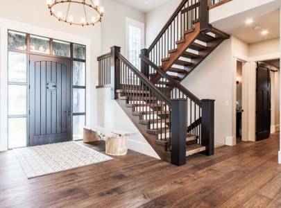 custom home staircase in abbotsford, bc