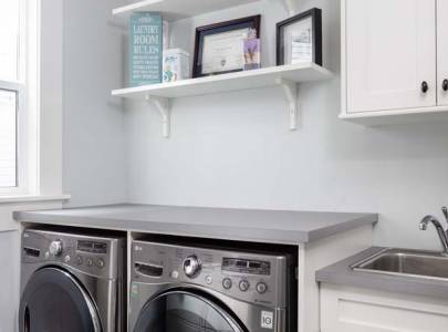 custom home laundry room in abbotsford, bc