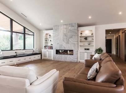 custom home living room abbotsord, bc