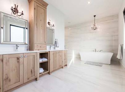 custom bathroom design for ross road home in abbotsford, bc