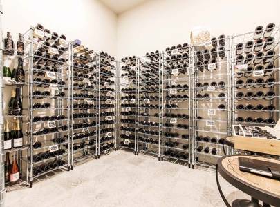 custom home wine cellar in abbotsford, bc